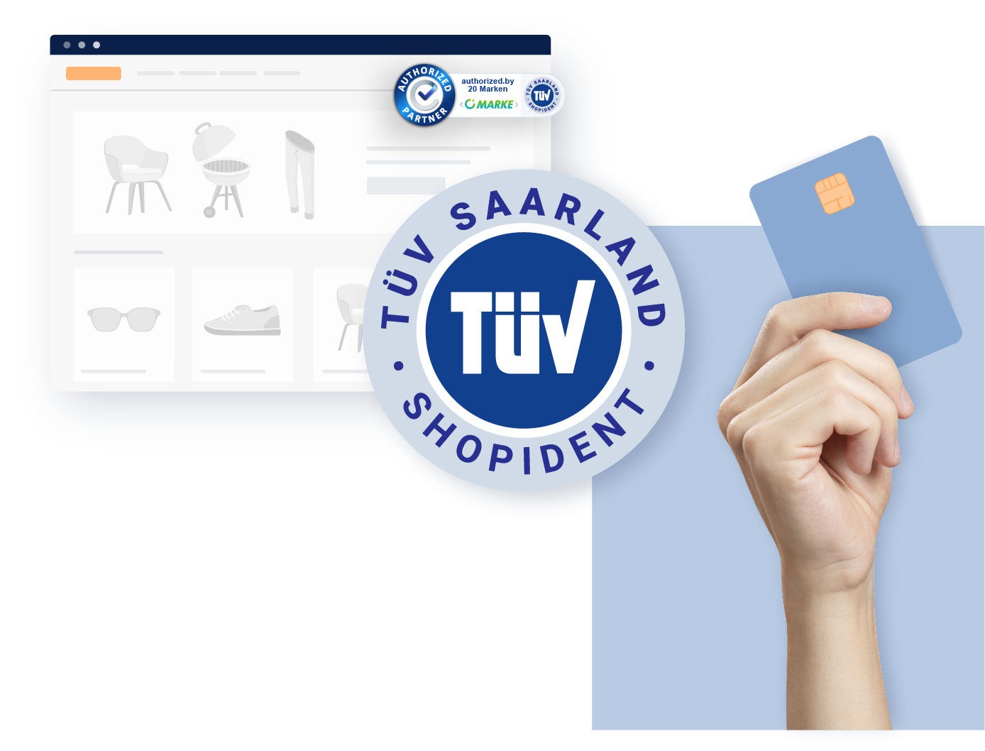 Identitätsprüfung im eCommerce mit authorized.by® und TÜV-ShopIdent