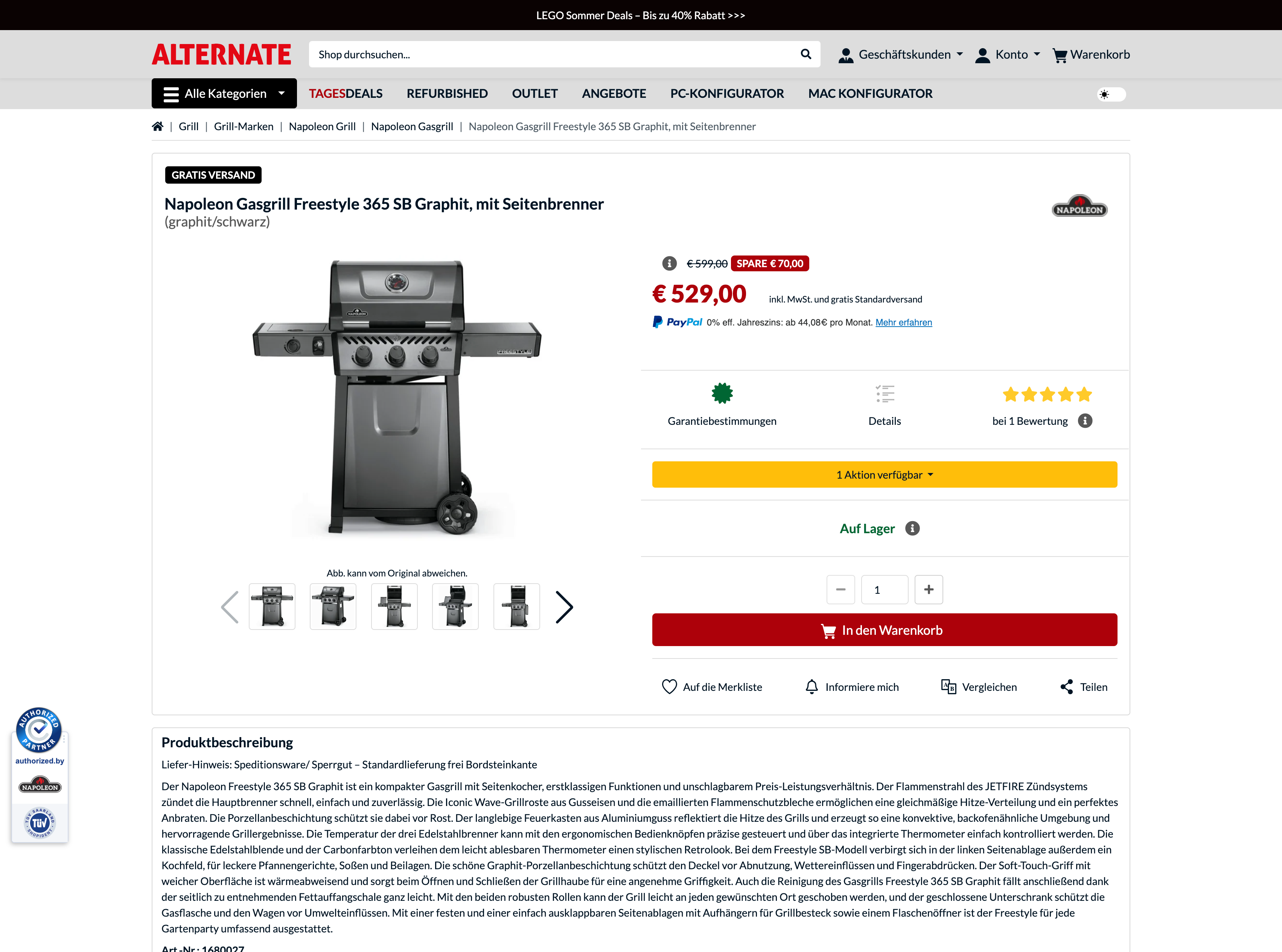 Alternate.de_Napoleon 2 Alternate.de ist autorisierter Partner