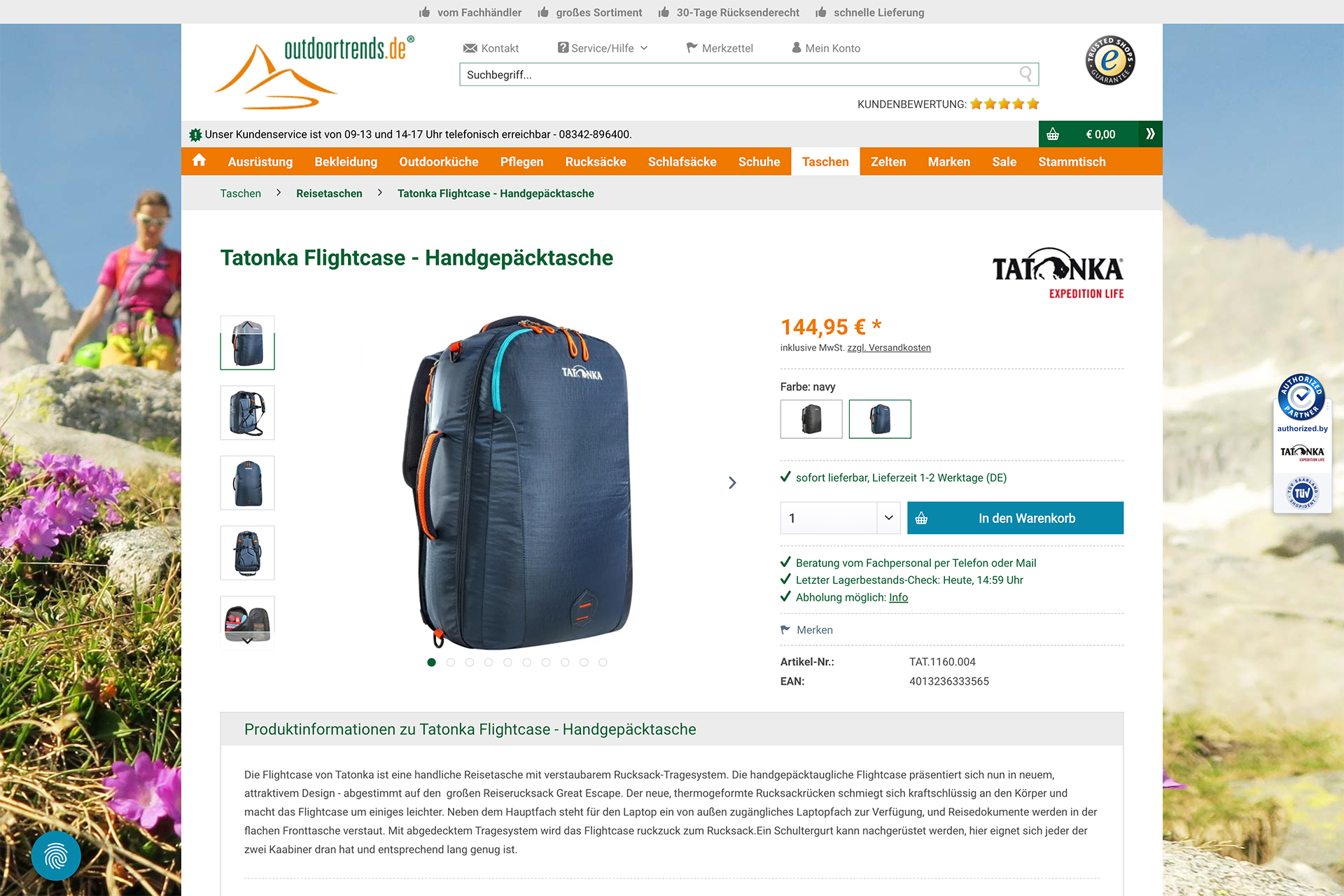 Outdoortrends Tatonka Flightcase Handgepaecktasche online kaufen outdoortrends de 12 05 2024 02 59 PM