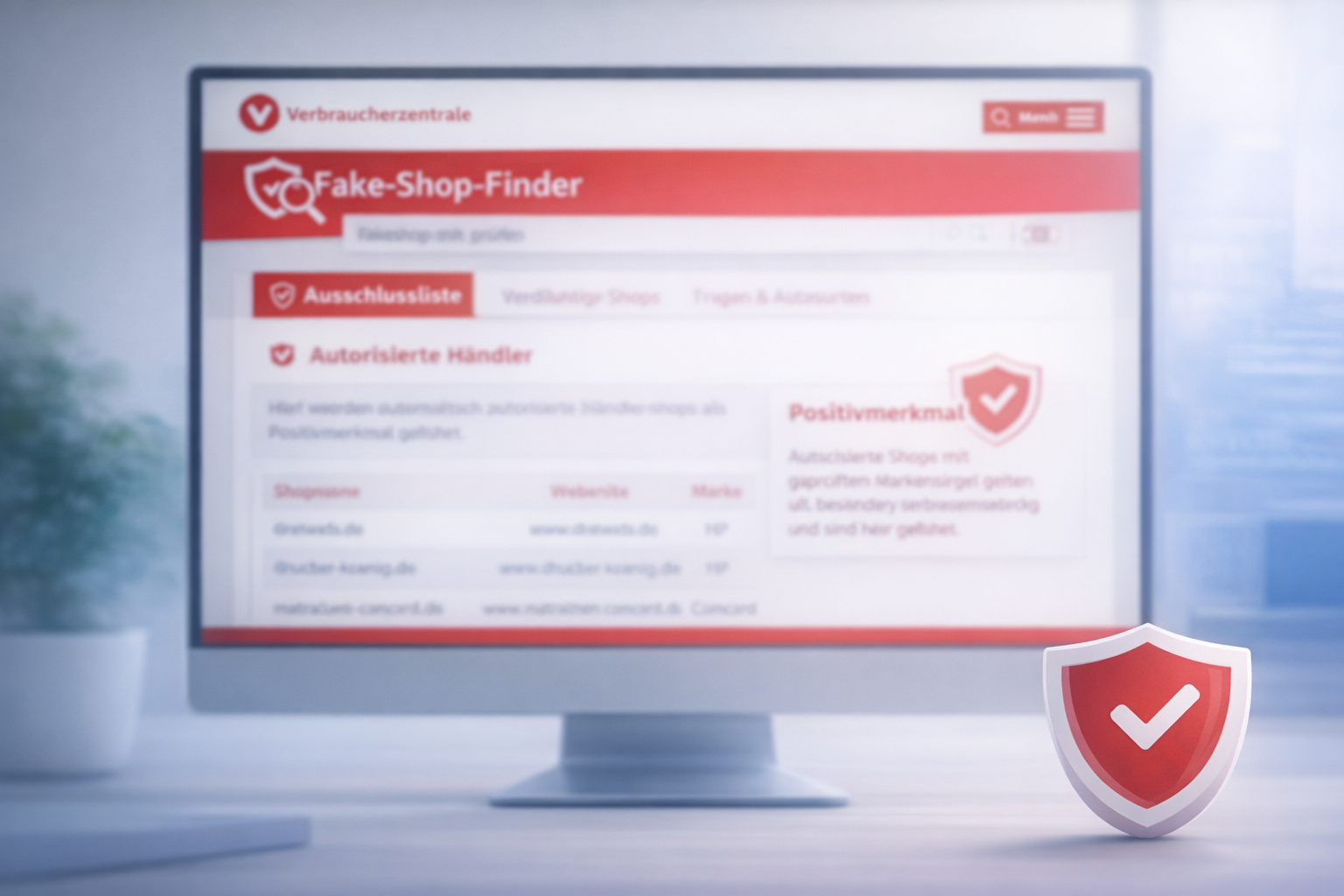 Verbraucherzentrale berücksichtigt Markenautorisierung im Fakeshop-Finder