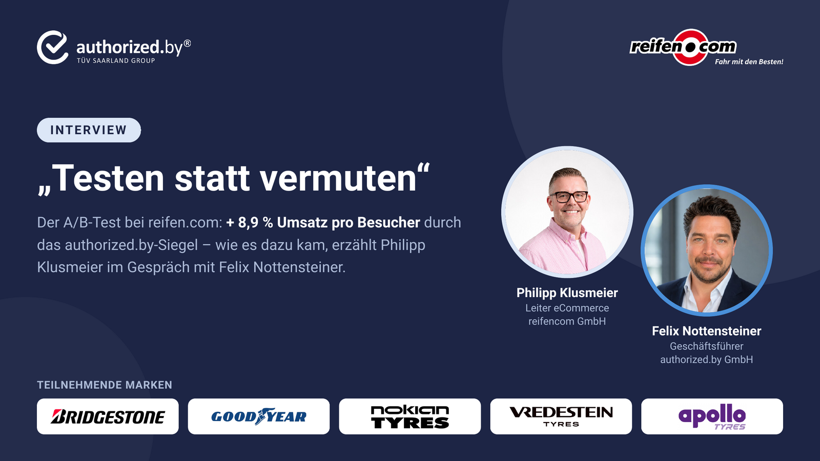 A/B-Test bei reifen.com: +8,9 % Umsatz – das Interview 17 reifen.com im Interview